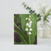 Lily of the Valley Postkarte (Stehend Vorderseite)