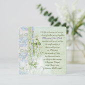 Lily of the Valley Renewal Einladung (Stehend Vorderseite)