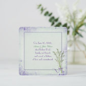 Lily of the Valley Renewal Einladung (Stehend Vorderseite)