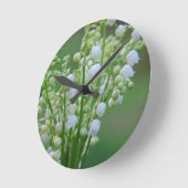 Lily of the valley runde wanduhr (Winkel)