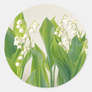 Lily of the Valley Runder Aufkleber
