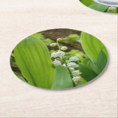 Lily of the Valley Runder Pappuntersetzer (Angewinkelt)