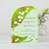 Lily of the Valley Rustic Wedding retten das Datum Save The Date (Stehend Vorderseite)