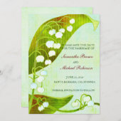 Lily of the Valley Rustic Wedding retten das Datum Save The Date (Vorne/Hinten)