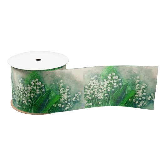 Lily of the Valley Satin Ribbon Satinband (Spule)