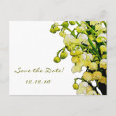 Lily of the Valley - Save the Date Ankündigungspostkarte (Rückseite)