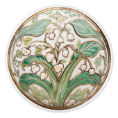 Lily of the Valley Serenity Keramik Knob Pull Keramikknauf (Vorderseite)