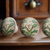 Lily of the Valley Serenity Keramik Knob Pull Keramikknauf