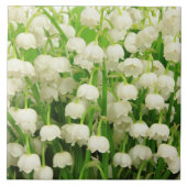 Lily of the Valley Spring Flowers Fliese (Vorderseite)
