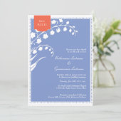 Lily of the Valley Spring Party Einladung (Stehend Vorderseite)