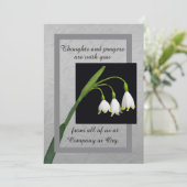 Lily of the Valley sympathy card from group Karte (Stehend Vorderseite)