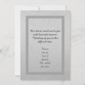 Lily of the Valley sympathy card from group Karte (Rückseite)