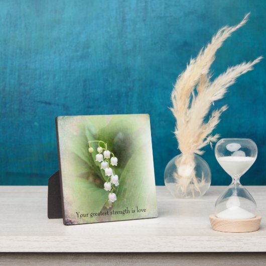 Lily of the Valley Tabletop Plaque mit Easel Fotoplatte (InSitu)