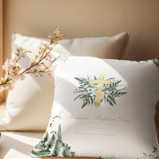 Lily of the Valley | Taufe Christening Keepake Kissen
