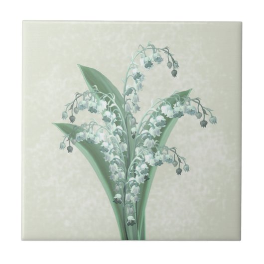 Lily of the Valley Tile Fliese (Vorderseite)