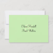 Lily of the Valley UAWG RSVP Karte (Rückseite)