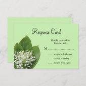 Lily of the Valley UAWG RSVP Karte (Vorne/Hinten)