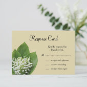 Lily of the Valley UAWG RSVP Karte (Stehend Vorderseite)