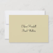 Lily of the Valley UAWG RSVP Karte (Rückseite)