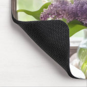 Lily of the Valley und Lilac Bouquet by Window Mousepad (Ecke)