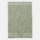 Lily of the Valley Vintag Green Geschirrtuch (Vertikal)