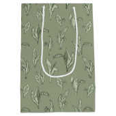 Lily of the Valley Vintag Green Mittlere Geschenktüte (Rückseite)