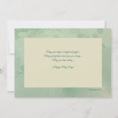 Lily of the Valley Watercolor Card Einladung (Rückseite)