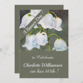 Lily of the Valley Watercolor Floral Geburtstag Einladung