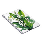 Lily of the Valley - Watercolor flowers Notizblock (Rechte Seite)