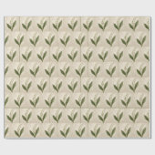 Lily of the Valley Watercolor Geschenkpapier (Flach)