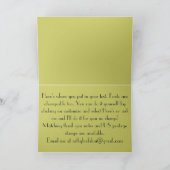 Lily of the Valley Wedding Einladung (Innenseite)