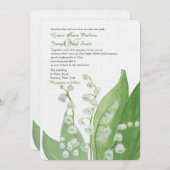 Lily of the Valley Wedding Einladung (Vorne/Hinten)