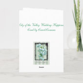 Lily of the Valley Wedding Happiness Card Karte (Rückseite)