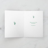 Lily of the Valley Wedding Happiness Card Karte (Innenseite)