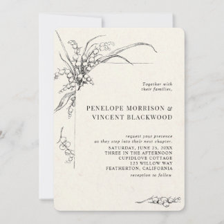 Lily-of-the-Valley Wedding Invitation Einladung