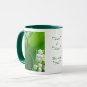 Lily of the Valley Wedding Tasse (Vorderseite Links)