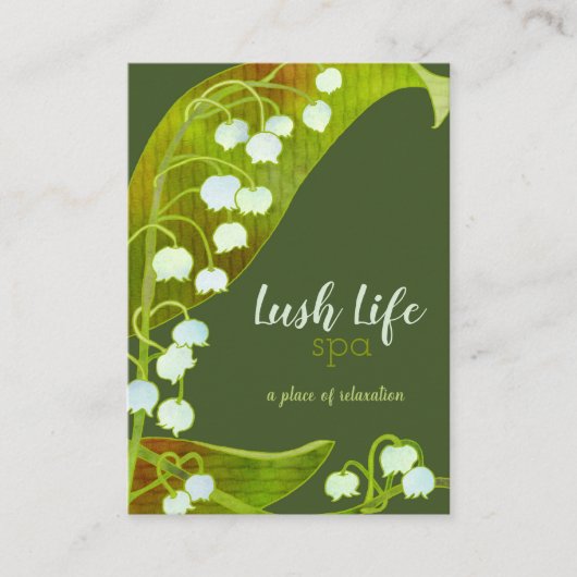 Lily of the Valley Wellness-Center Salon Visitenkarte (Vorderseite)