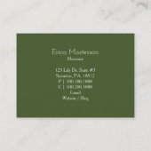 Lily of the Valley Wellness-Center Salon Visitenkarte (Rückseite)