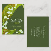 Lily of the Valley Wellness-Center Salon Visitenkarte (Vorne/Hinten)