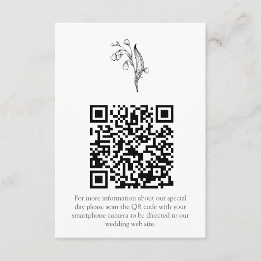 Lily of the Valley - White Collation UAWG Begleitkarte (Vorderseite)