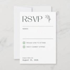 Lily of the Valley - White Collation UAWG RSVP Karte