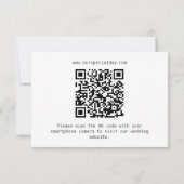 Lily of the Valley - White Collation UAWG RSVP Karte (Rückseite)