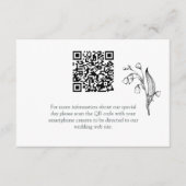 Lily of the Valley - White Enclosure Card Begleitkarte (Vorderseite)