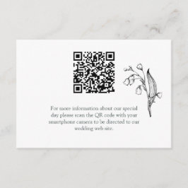 Lily of the Valley - White Enclosure Card Begleitkarte