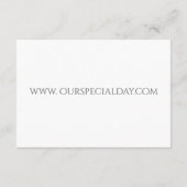 Lily of the Valley - White Enclosure Card Begleitkarte (Rückseite)