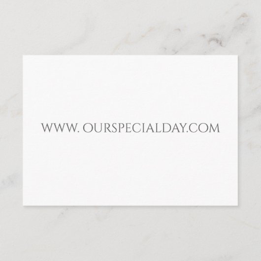 Lily of the Valley - White Enclosure Card Begleitkarte (Rückseite)