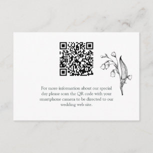 Lily of the Valley - White Enclosure Card Begleitkarte