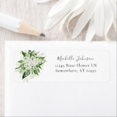 Lily of the Valley White Floral Rücksendeadresse (Insitu)