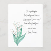 Lily of the Valley wirst du meine Trauzeugin sein (Rückseite)