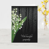 Lily of the Valley with Rain Card Karte (Gelbe Blume)